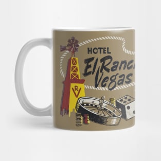 El Rancho Vegas --- Vintage Style Faded Design Mug